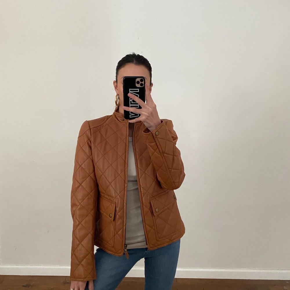 Ralph Lauren quilted leather jacket